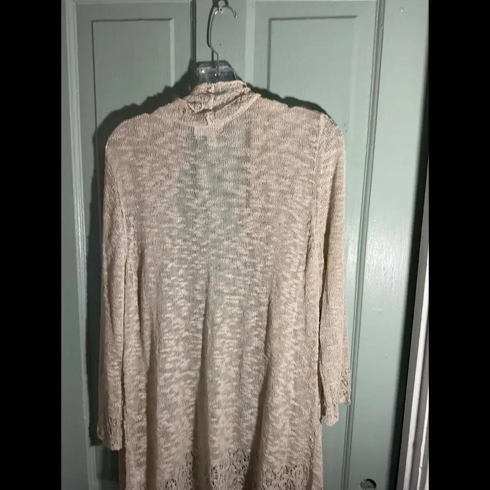 Lightweight Open Knit  Delicate With Scalloped edges  Size 2X - Picture 11 of 12